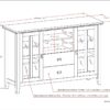 Artisan - Tall TV Media Stand - Fog Gray - Image 2