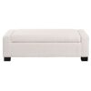 Textured Boucle Ottoman Bench With Hinged Lid For Seating And Storage - Beige - Image 8