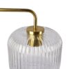 Haven - Clear Table Lamp, Button Control - Gold / White / White Marble - Image 7