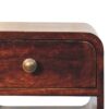 Mini Curved Nightstand With Lower Slot - Walnut - Image 5