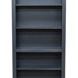 Essex - High 5 Shelf Bookcase - Black, Whiskey