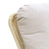 Contemporary Minimalist Wicker Rocking Chair Set With Soft Polyester Cushions And Durable Wooden Frame For Indoor And Outdoor Spaces - Ivory - Image 7