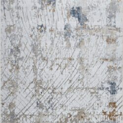 Textures - 2'7" X 7' Area Rug, Polypropylene - Multi / White