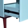 Bathroom Vanity Cabinet With Ceramic Sink Combo Set, Frame Modern Bathroom Storage Cabinet With 2 Drawers - Blue - Image 19