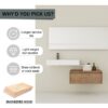 Modern Wall Mounted Bathroom Vanity With Resin Sink And Soft Close Drawer In Imitative - Imitative Oak - Image 5