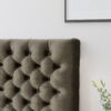 Annecy - Contemporary Upholstered Full / Queen Fabric Headboard - Gray - Image 5