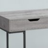 Computer Desk For Home Office, Laptop, 2 Storage Drawers, Contemporary And Modern - Gray - Image 9