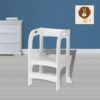 Child Standing Tower, Step Stool For Kids, Toddler Step Stool For Kitchen Counter - White - Image 2