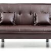 Lionel - Sofa Bed - Burgundy - Image 2