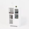 Modern Painted Cabinet With Glass Doors And Drawer - White - Image 15