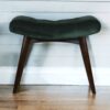 Velvet Curve Bench - Emerald - Image 10