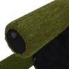 Hugo - Round Fully Upholstered Ottoman - Moss Green - Image 4