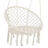 Macrame Hanging Hammock Chair, Cotton Rope Swing For Indoor And Outdoor Use, 330 Lbs Capacity - Beige - Image 11