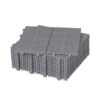Interlocking Deck Tiles Plastic Waterproof Outdoor All Weather Anti-Slip Bathroom Shower Balcony Porch Strong Weight Capacity Upto 6613 Lbs, Rosette Pattern Pack Of 12 - Gray - Image 23