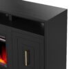 Sunset - Electric Fireplace TV Stand For TVs Up To 95" - Black - Image 6