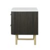 Clayten - Marble Top Nightstand - Espresso - Image 5