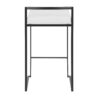 Fuji - Contemporary Stackable Counter Stool (Set of 3) - White / Black - Image 5
