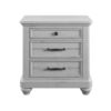 Mariano - 3 Drawer Nightstand With USB - Gray - Image 2