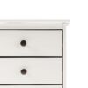 Classic 3 Drawer Solid Wood Nightstand - White - Image 6