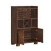 Farmhouse Style Monita Wine Cabinet With Storage Space - Walnut - Image 10