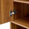 Multi Functional Modern Minimalist Shoe Cabinet Perfectly Blends Into Nordic, Japanese, And Industrial Style Homes - Walnut - Image 12