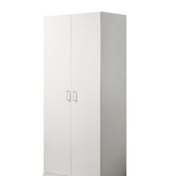 Michael - Double Door Wardrobe Cabinet Armoire With Shelf And Hanging Rod - White