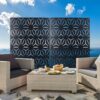 Outdoor & Indoor Privacy Screen, Metal Privacy Screen, Freestanding Decorative Privacy Screen For Deck Balcony Patio - Black - Image 5