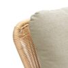 Contemporary Minimalist Wicker Rocking Chair With Soft Polyester Cushions And Durable Wooden Frame - Beige - Image 10