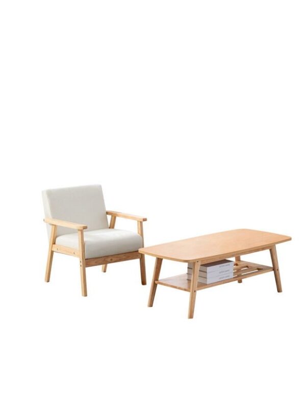 Bahamas - Coffee Table And Chair (Set of 2) - Beige