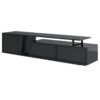 Modern, Minimalist Rectangle Extendable TV Stand, TV Cabinet With 2 Drawers And 1 Cabinet For Living Room, Up To 100" - Black - Image 17