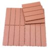 Plastic Interlocking Deck Tiles, (Set of 44), Patio Flooring Outdoor Waterproof All Weather Use For Garden Poolside Front / Back Yard - Mahogany - Image 12