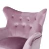 Alyssa - Upholstered Arm Chair With Wingback Design - Lavender - Image 9