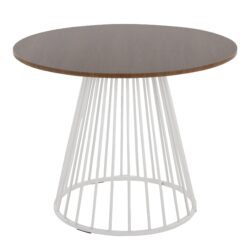 Canary Cosmo - Contemporary Dining Table - White / Walnut