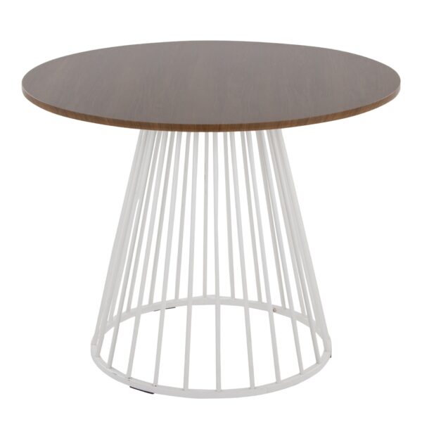 Canary Cosmo - Contemporary Dining Table - White / Walnut
