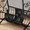 Accent Table Magazine Narrow For Living Room - Black - Image 2