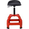 Pneumatic 360 Degree Swivel Stool, Mechanics Rolling Creeper Seat, Heavy Duty Mechanics Stool - Red - Image 2