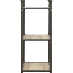 Itzel - Antique Bookshelf - Gray / Oak