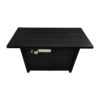 Outdoor Fire Pit Table With Lid Fuel Versatility- Black - Image 6