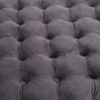 Modern Glam Velvet Ottoman With Button Tufted Diamond Stitch Design - Gray - Image 10