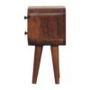 Extra Mini Curved Nightstand - Chestnut - Image 4