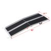 Portable Aluminium Wheelchair Ramp 5Ft Non Skid Foldable 600 Pound Capacity - Silver - Image 11