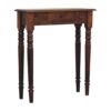 Turned Legs 1 Drawer Console - Brown - Image 3