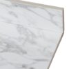 Sintered Stone Bathroom Vanity Top With Rectangular Undermount Ceramic Sink And Backsplash, Single Faucet Hole - Carrara White - Image 6