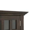 Bedford - Low Storage Media Cabinet - Dark Tobacco Brown - Image 3