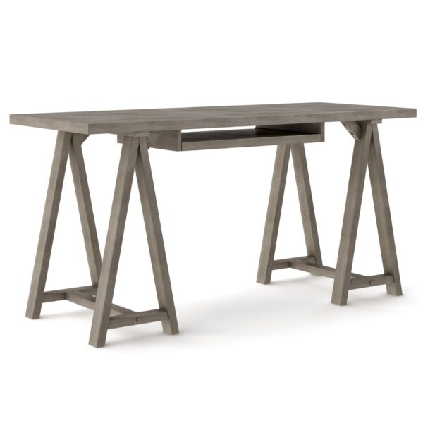 Sawhorse - Desk - Farmhouse Gray
