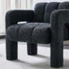31.10" Boucle Upholstered Accent Chair - Dark Gray - Image 13