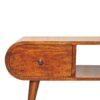 Circular TV Unit - Chestnut - Image 6