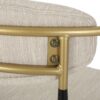 Counter Height Upholstered Bar Stools With Backs And Iron Legs For Kitchen Island (Set of 2) - Beige - Image 12