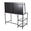 Geo - Tier Contemporary Desk - Black / Clear - Image 4