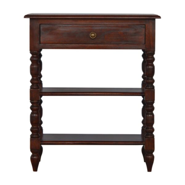 Turned Occasional Table - Brown
